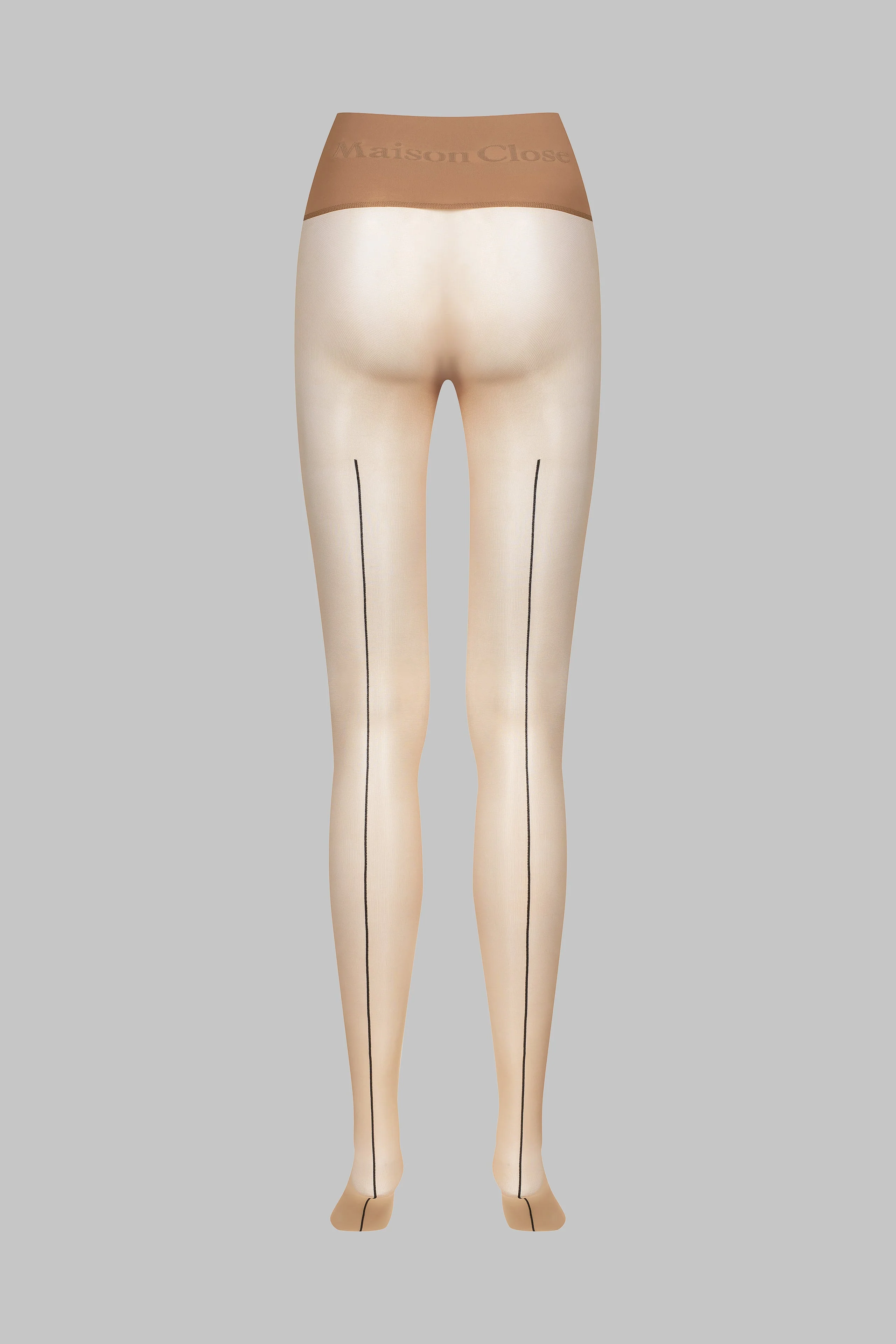 Signature Back Seam Seamless Tights - 20D - Medium Nude - Les Coquetteries | Naked - Image 4